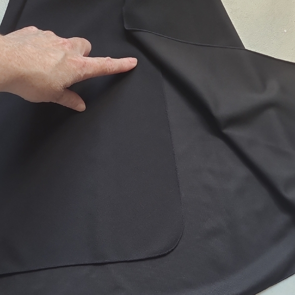 SZ2 INC International Concepts Dark Black Bell Bottom Flare Pants Split Hems - Picture 11 of 12